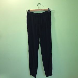 High-waisted Drawstring Relaxed Pants